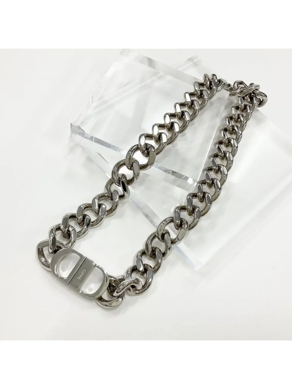 Dior CD Icon Chain Link Necklace - Picture 3 of 8